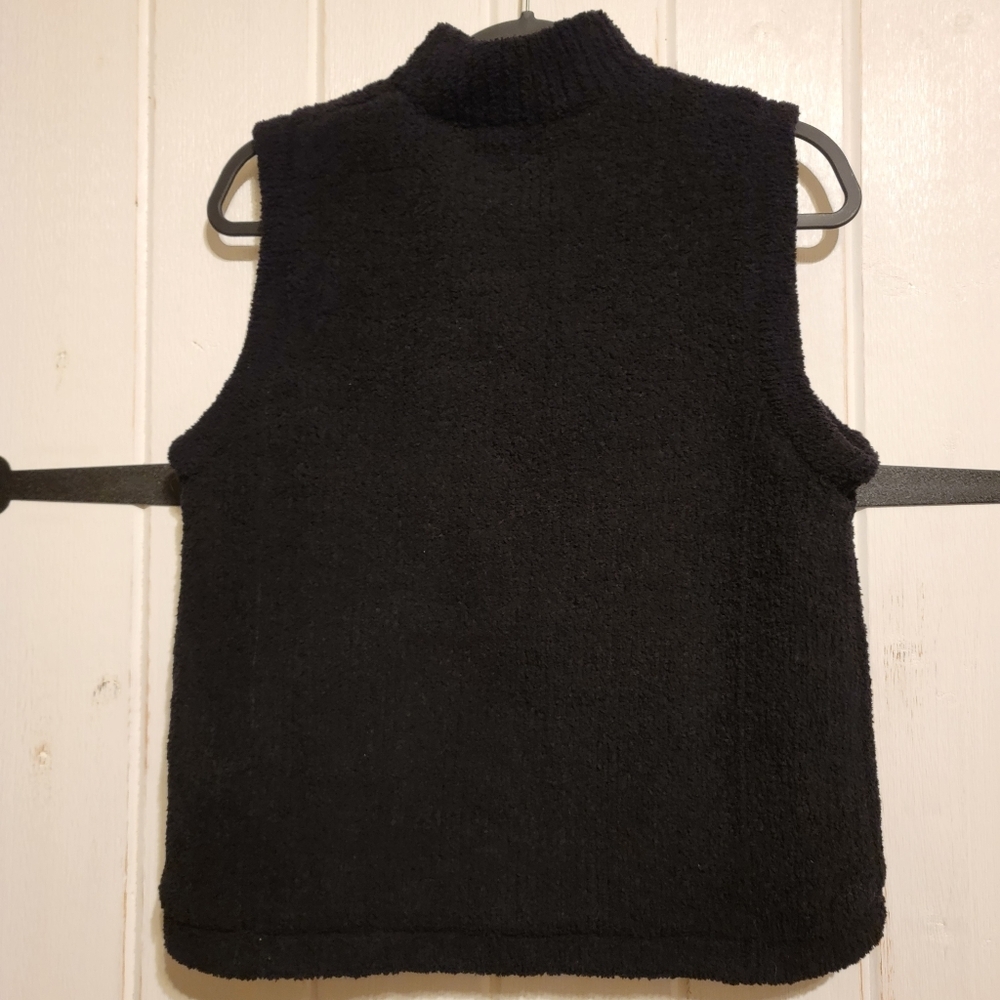 Colorado Clothing Black Fleece Vest Spring Casual Black Minimalist Size M - Picture 4 of 4